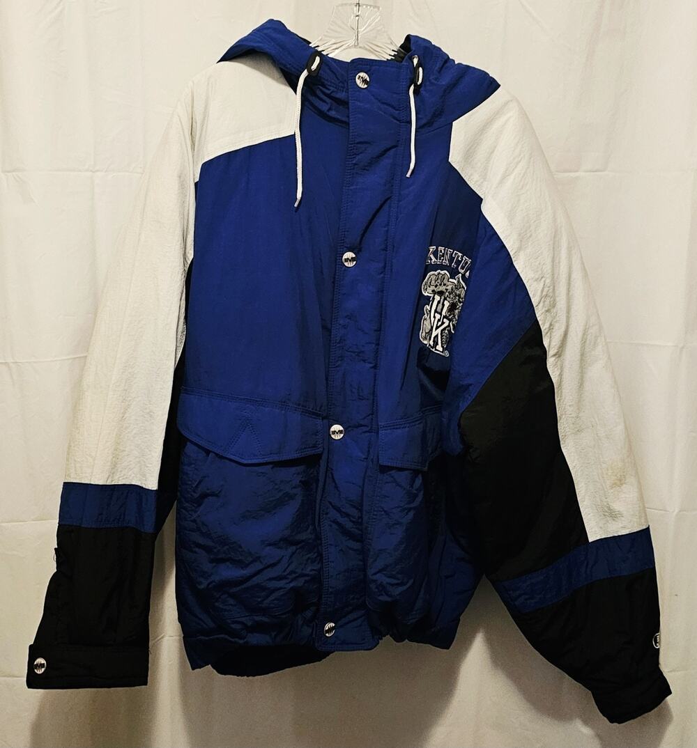 Vtg 90s University of Kentucky Wildcats Puff Quilted Mirage Coat Mens Sz XXL